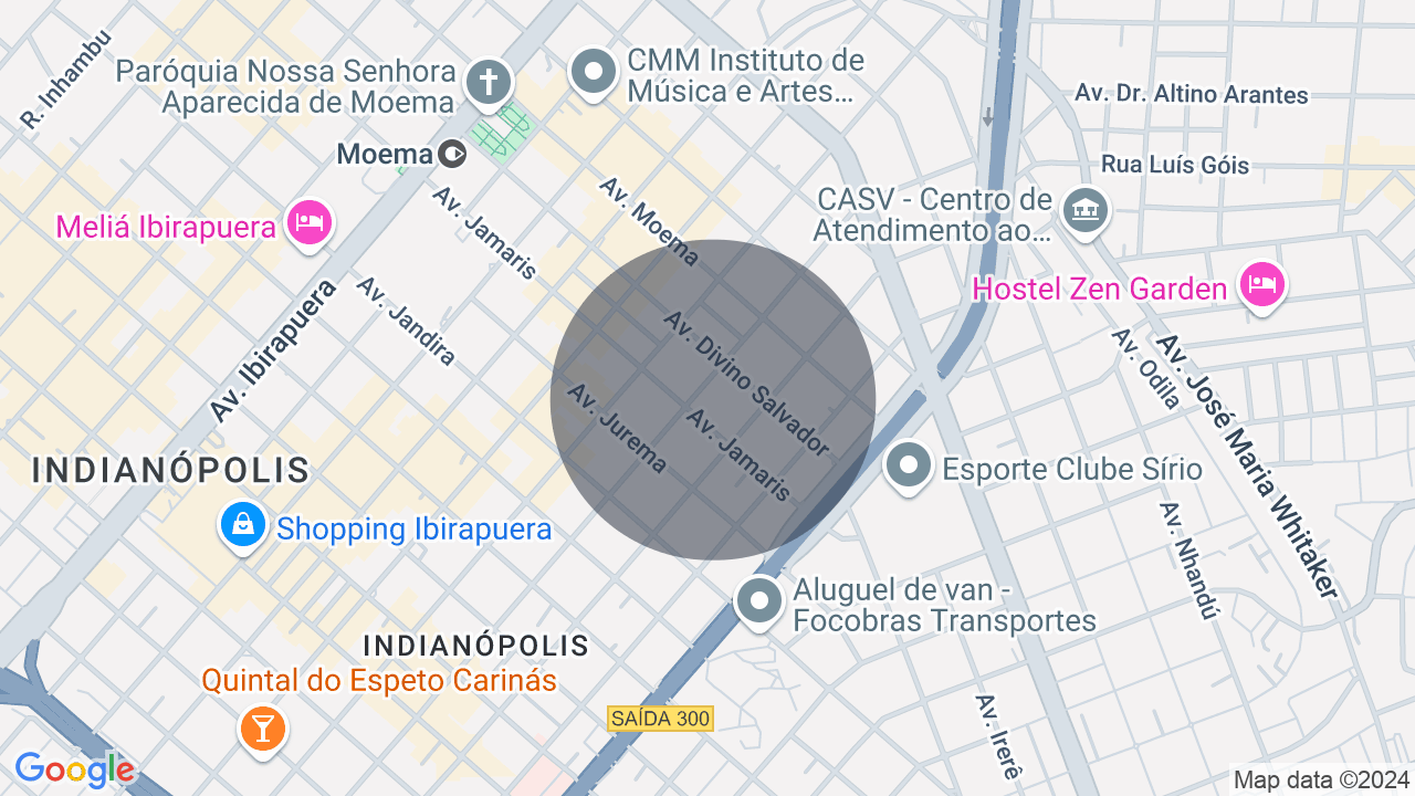 Mapa da localização — Moema, São Paulo
