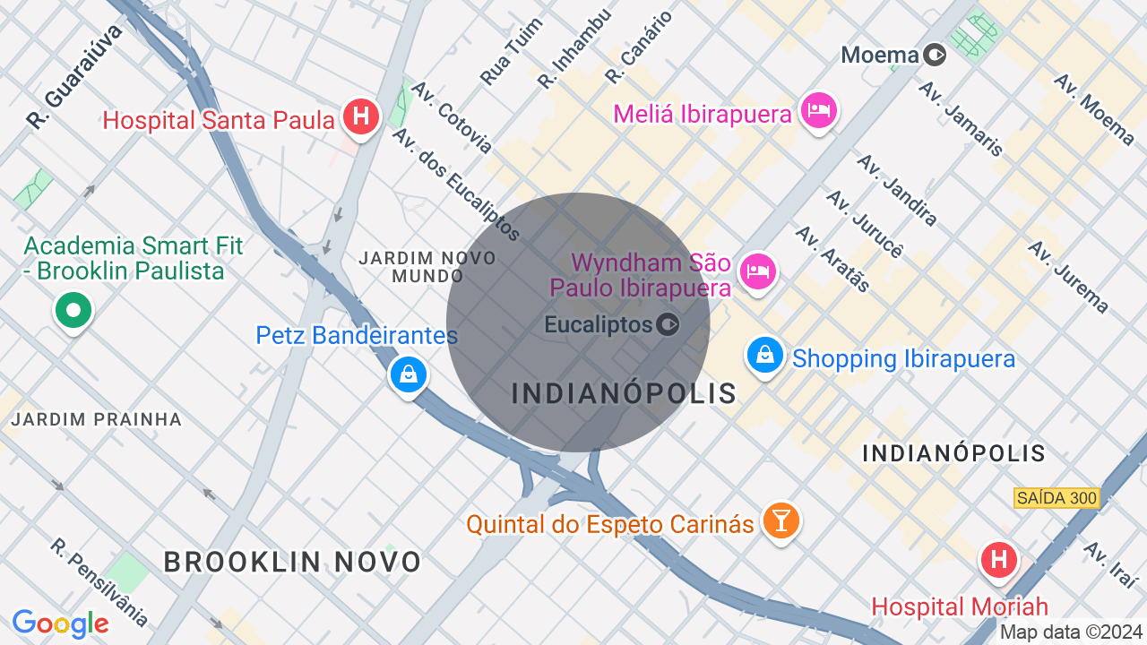 Mapa da localização — Moema, São Paulo