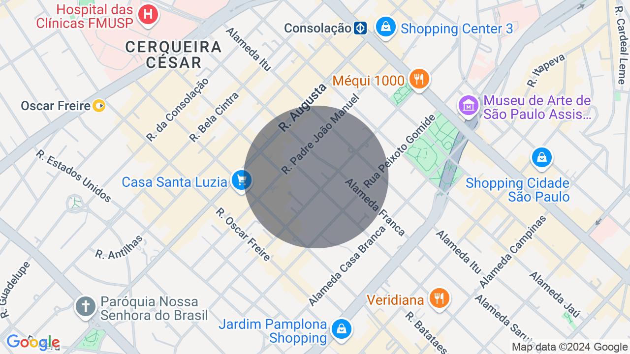 Mapa da localização — Jardim Paulista, São Paulo