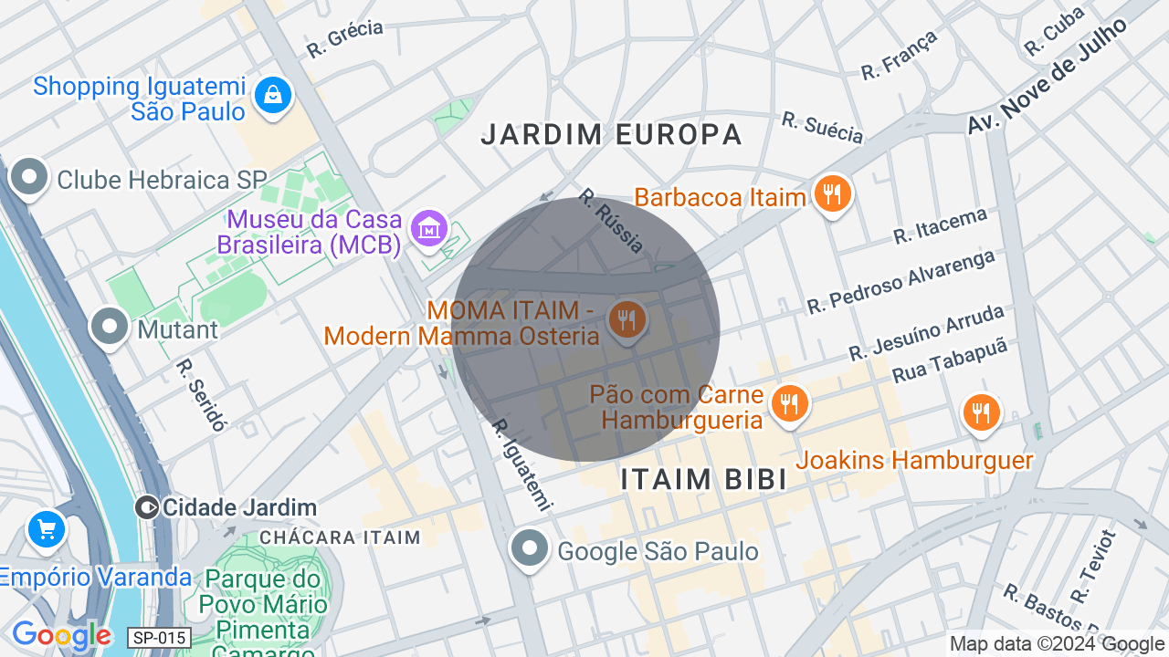 Mapa da localização — Jardim Europa, São Paulo