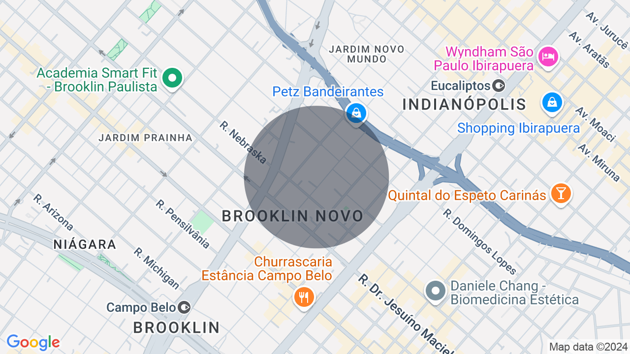 Mapa da localização — Campo Belo, São Paulo