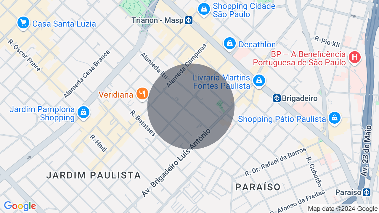 Mapa da localização — Jardim Paulista, São Paulo