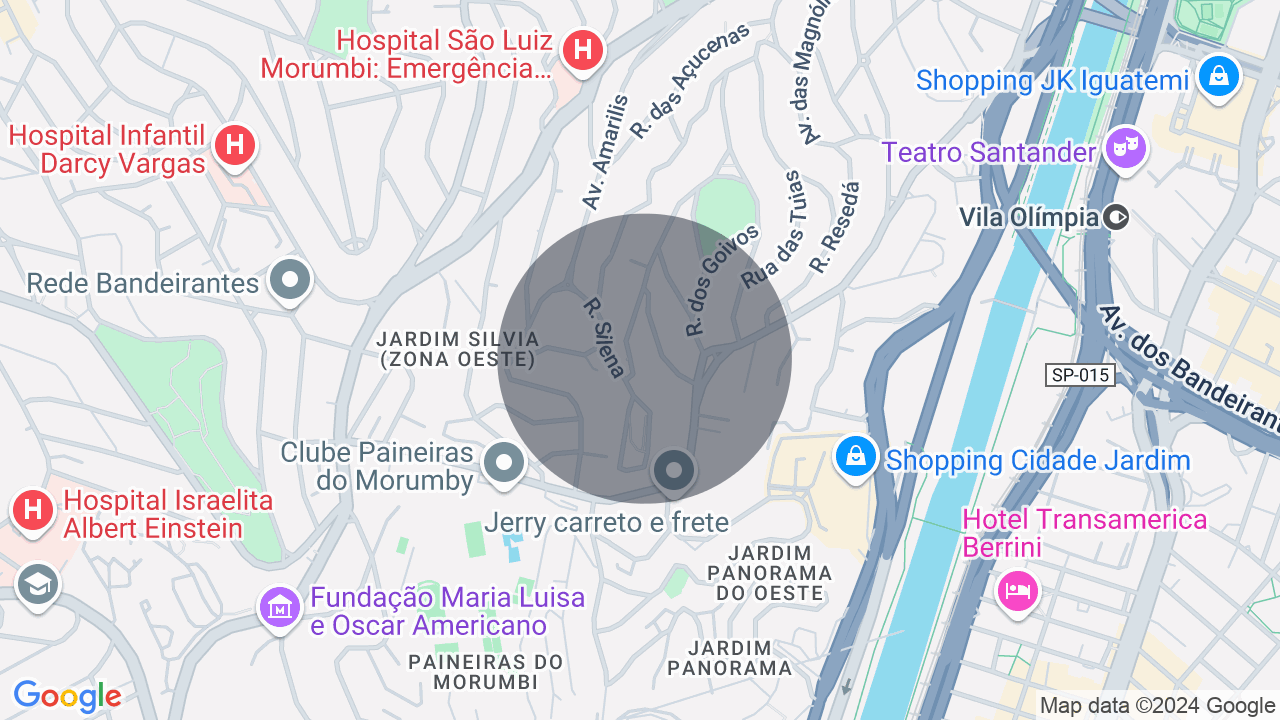 Mapa da localização — Cidade Jardim, São Paulo