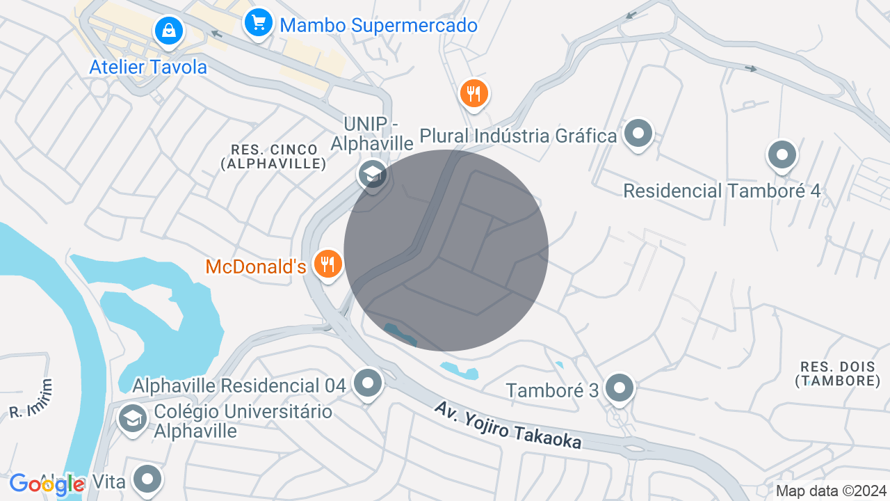 Mapa da localização — Tamboré, Barueri