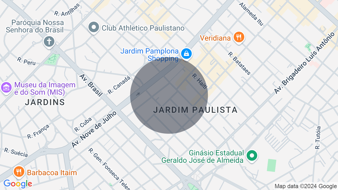Mapa da localização — Jardim Paulista, São Paulo
