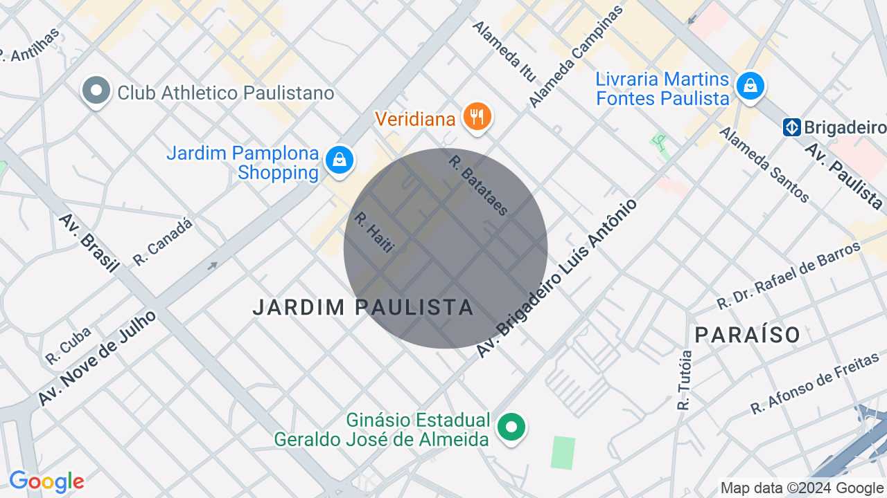 Mapa da localização — Jardim Paulista, São Paulo