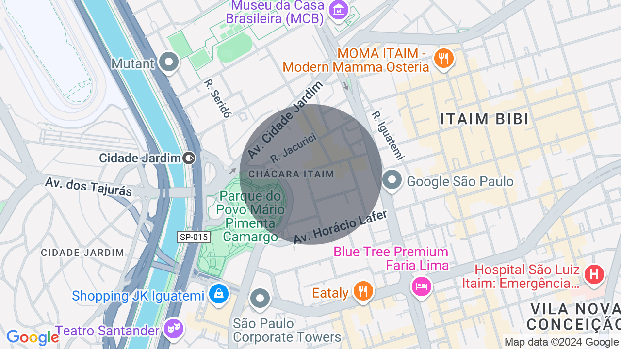 Mapa da localização — Itaim Bibi, São Paulo