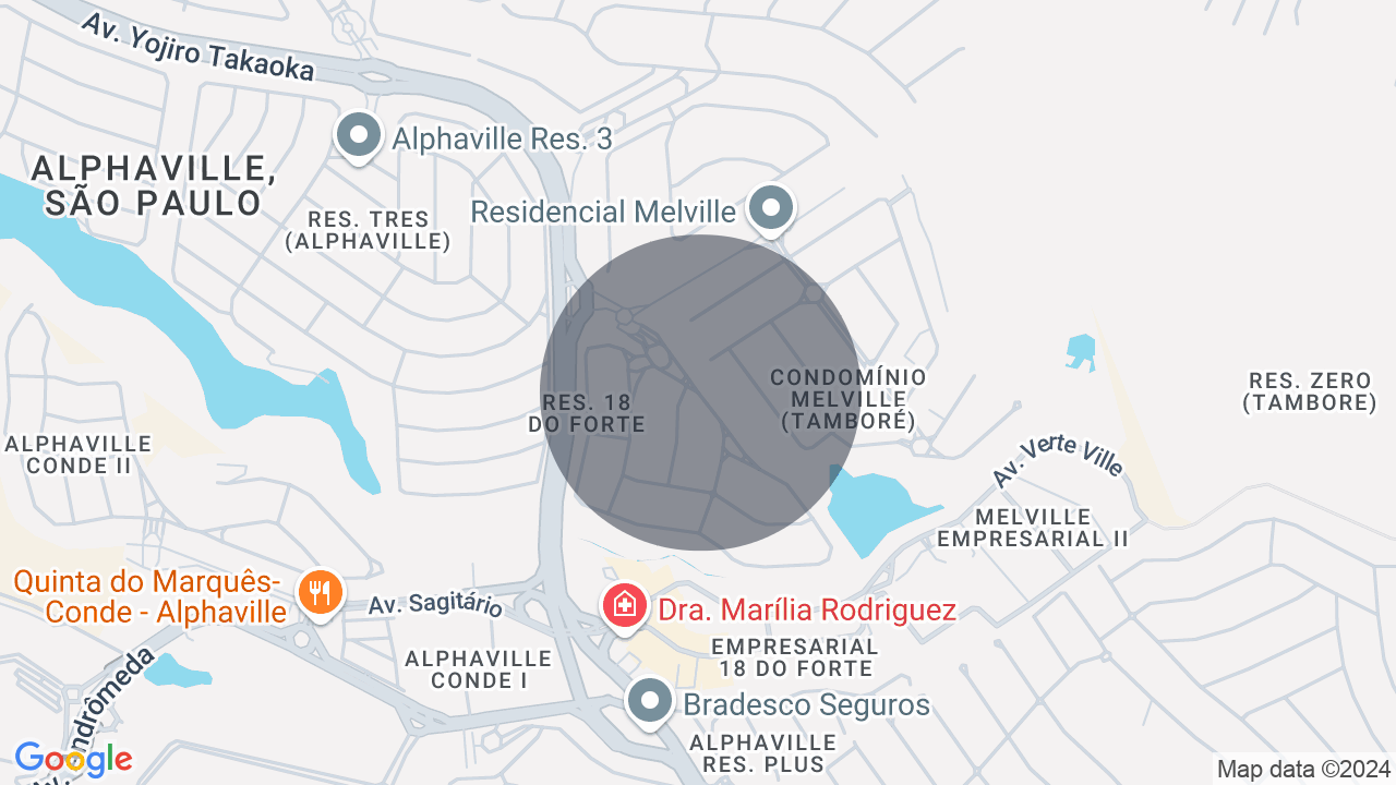 Mapa da localização — Alphaville, Santana de Parnaíba