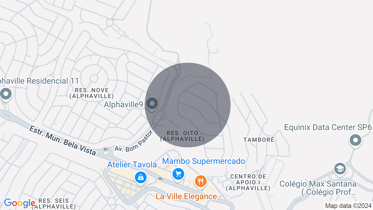 Mapa da localização — Alphaville, Santana de Parnaíba