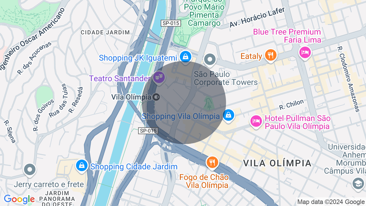 Mapa da localização — Vila Olímpia, São Paulo