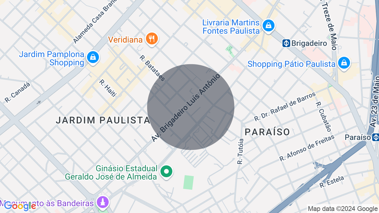 Mapa da localização — Jardim Paulista, São Paulo