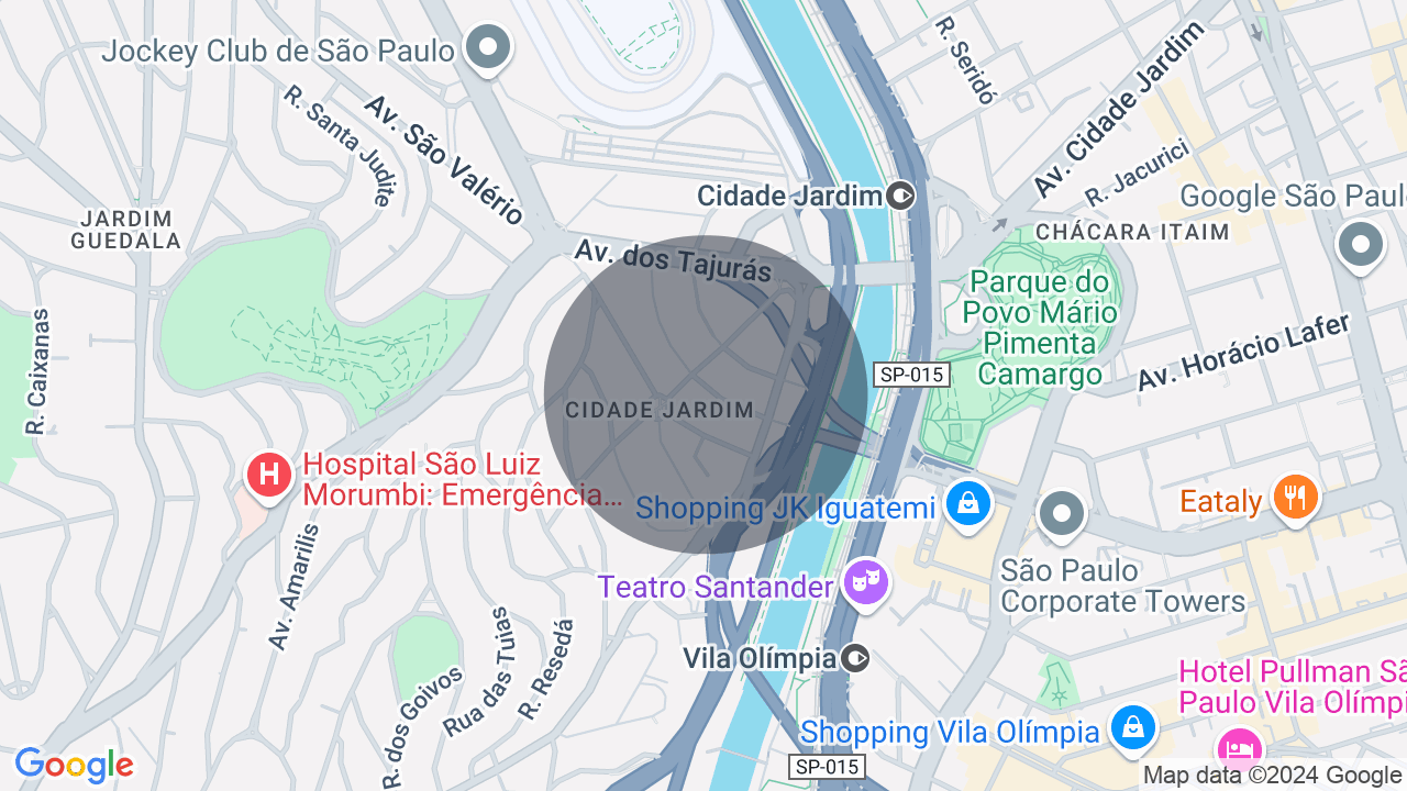 Mapa da localização — Cidade Jardim, São Paulo