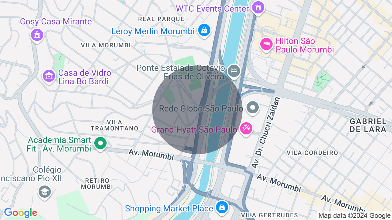 Mapa da localização — Real Parque, São Paulo