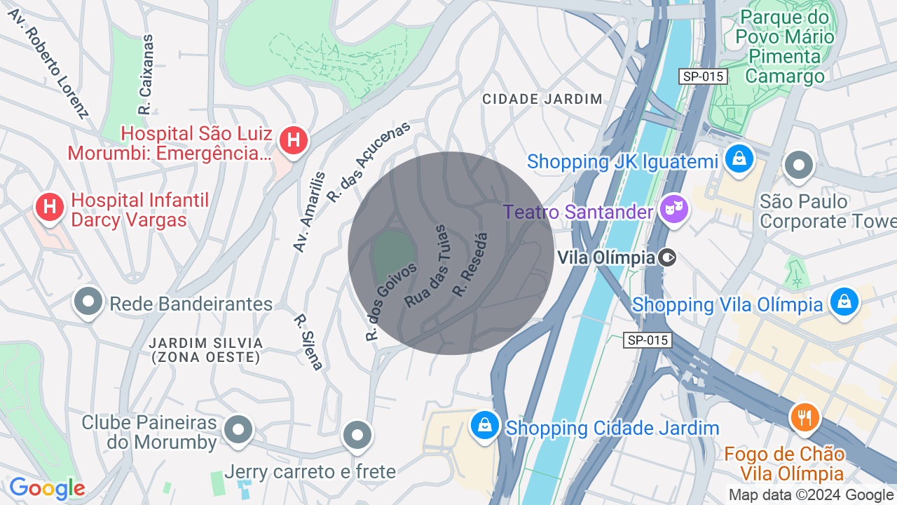 Mapa da localização — Cidade Jardim, São Paulo