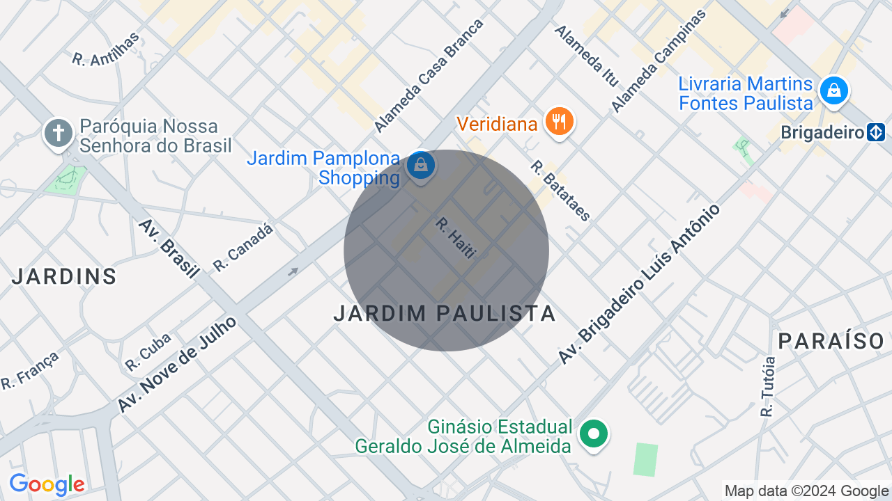 Mapa da localização — Jardim Paulista, São Paulo