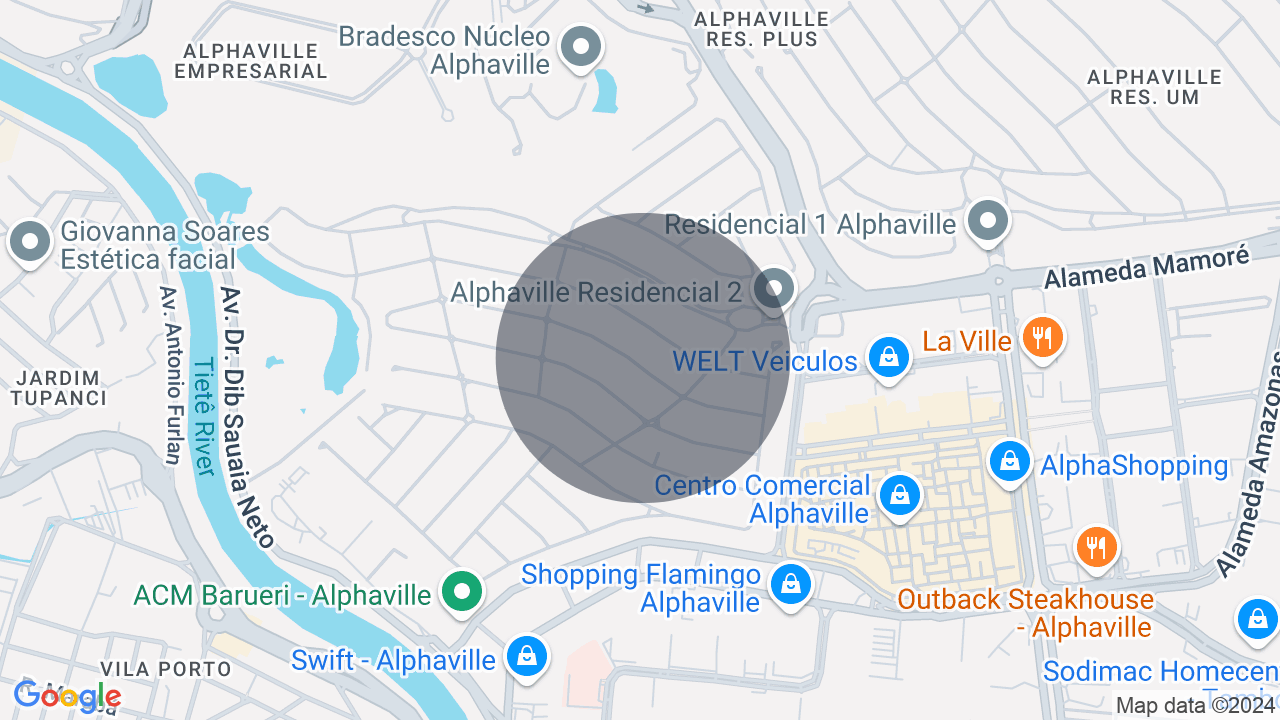 Mapa da localização — Alphaville Residencial Dois, Barueri
