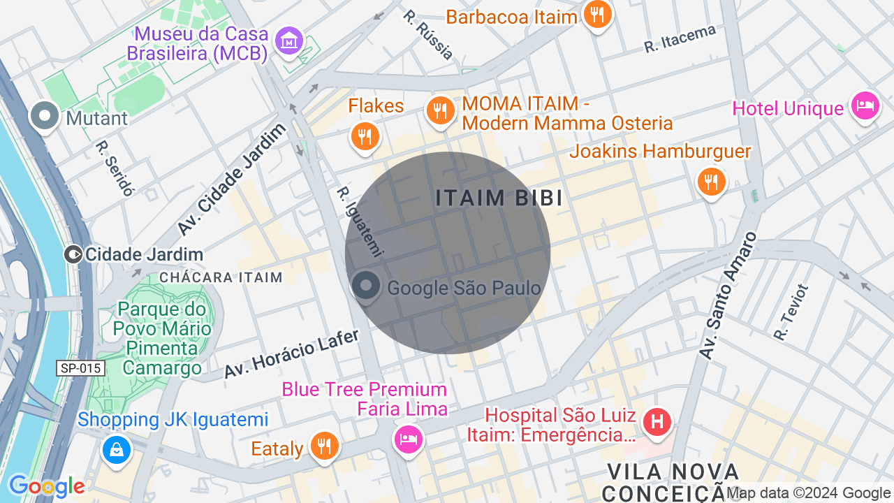 Mapa da localização — Vila Nova Conceição, São Paulo