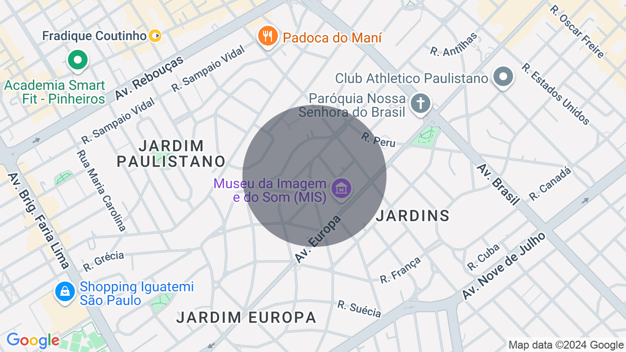 Mapa da localização — Jardim Europa, São Paulo