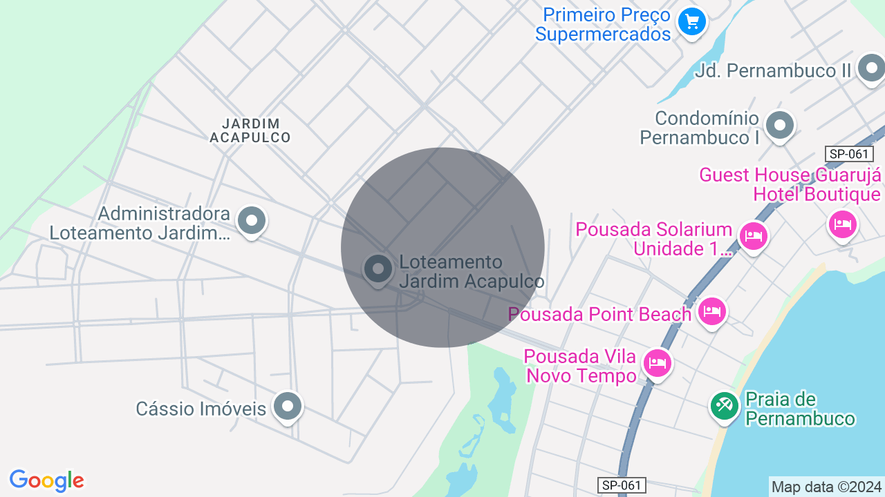 Mapa da localização — Acapulco, Guarujá