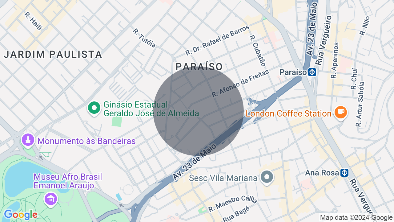 Mapa da localização — Paraíso, São Paulo