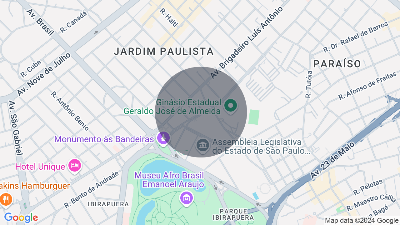 Mapa da localização — Paraíso, São Paulo