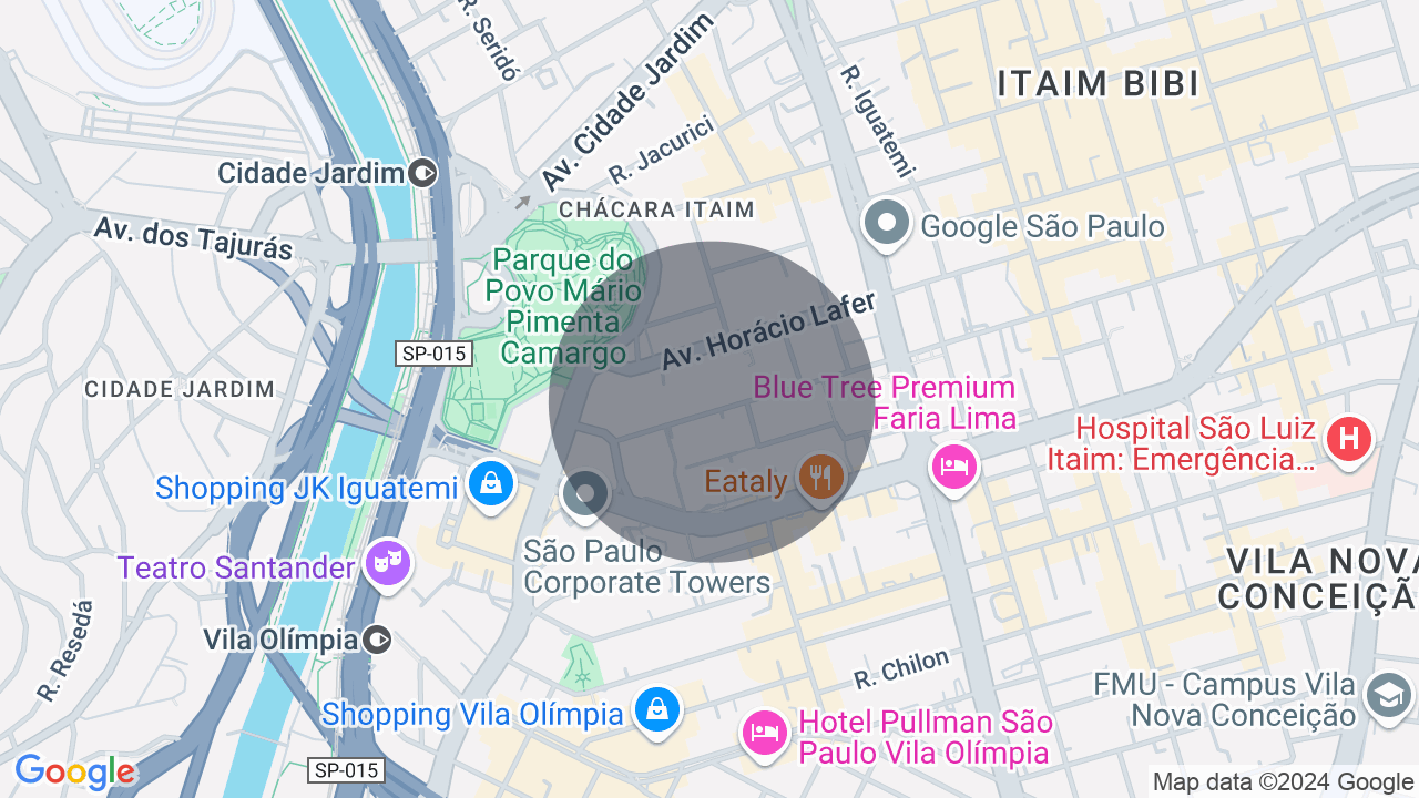 Mapa da localização — Itaim Bibi, São Paulo