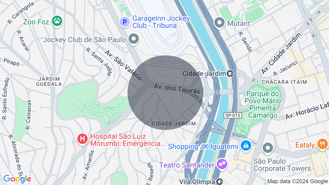 Mapa da localização — Cidade Jardim, São Paulo