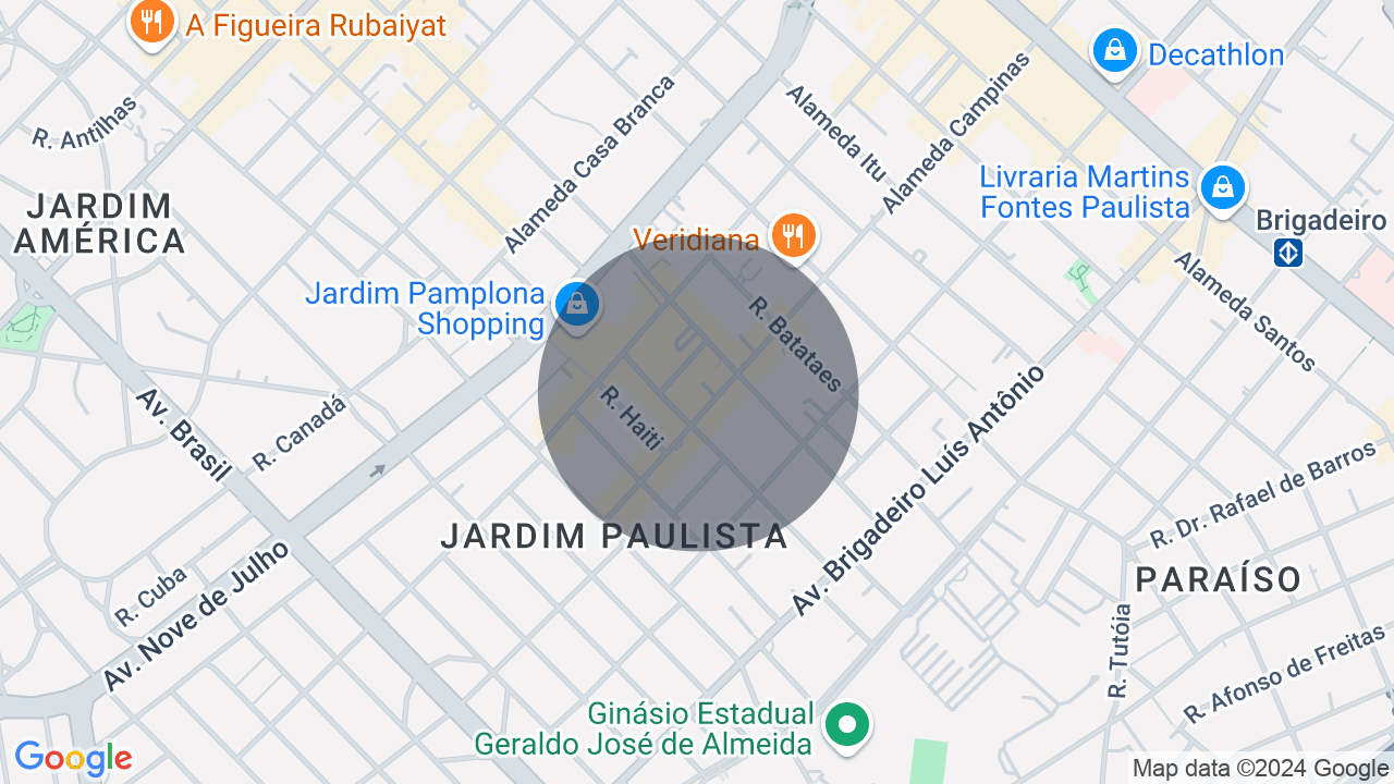 Mapa da localização — Jardim Paulista, São Paulo
