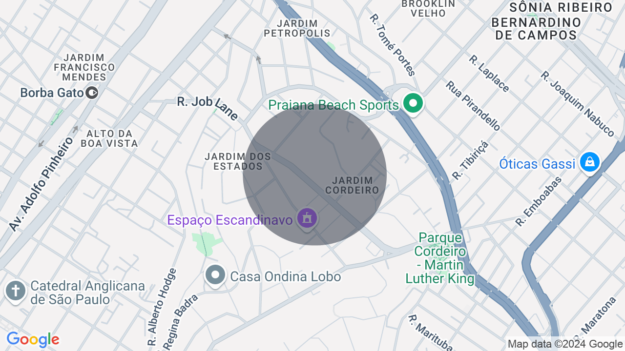 Mapa da localização — Alto da Boa Vista, São Paulo
