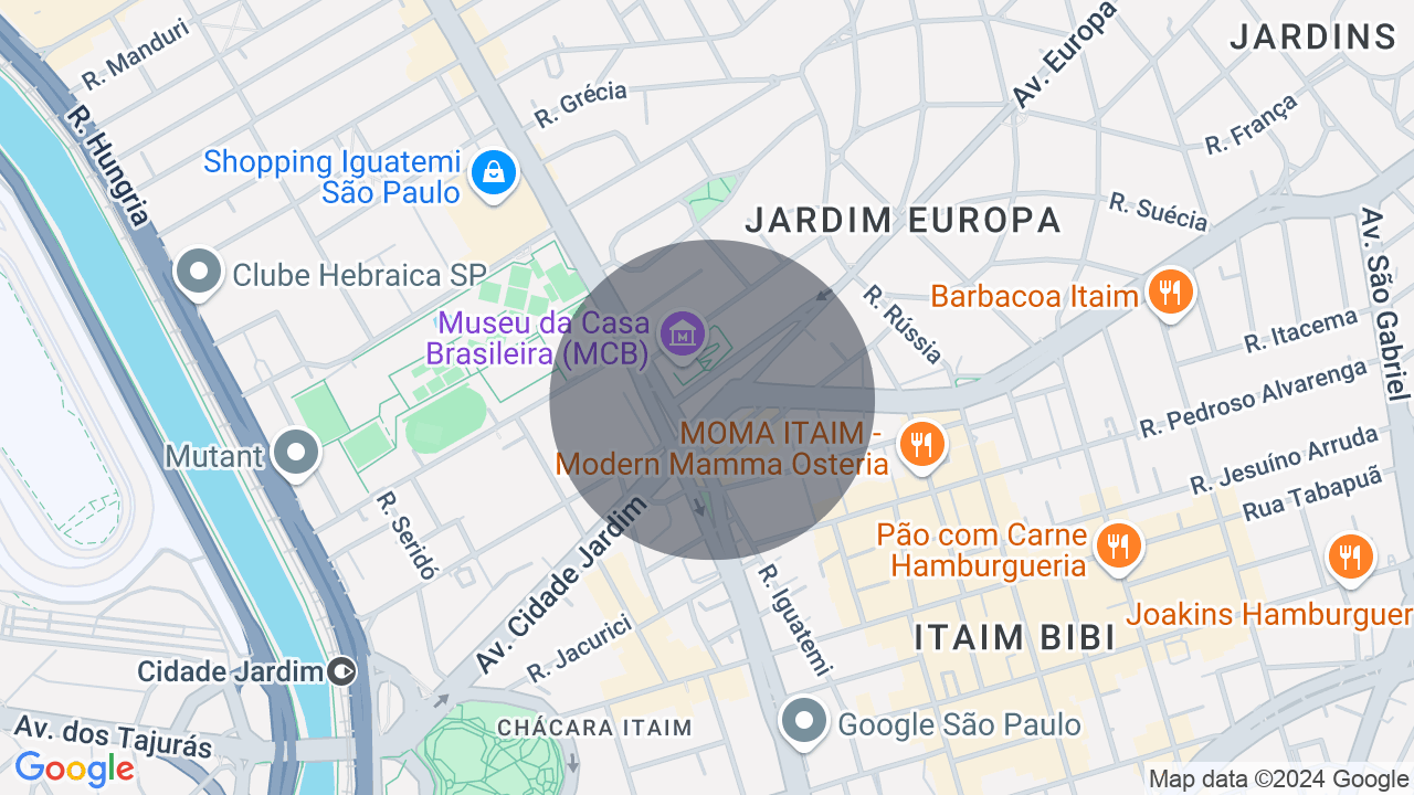 Mapa da localização — Itaim Bibi, São Paulo