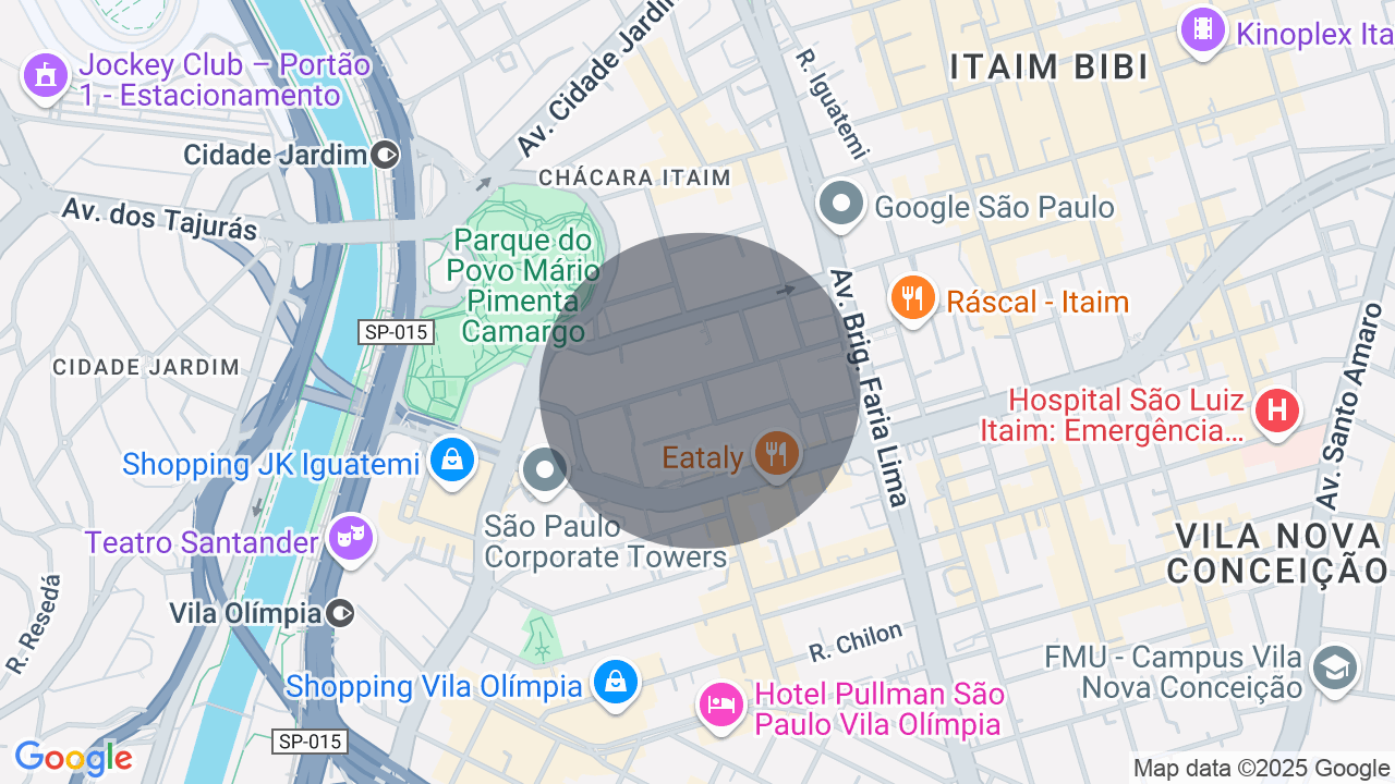 Mapa da localização — Itaim Bibi, São Paulo