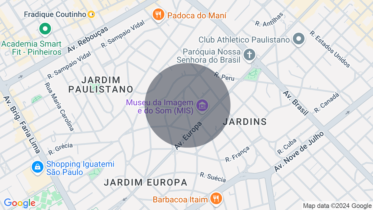 Mapa da localização — Jardim Europa, São Paulo