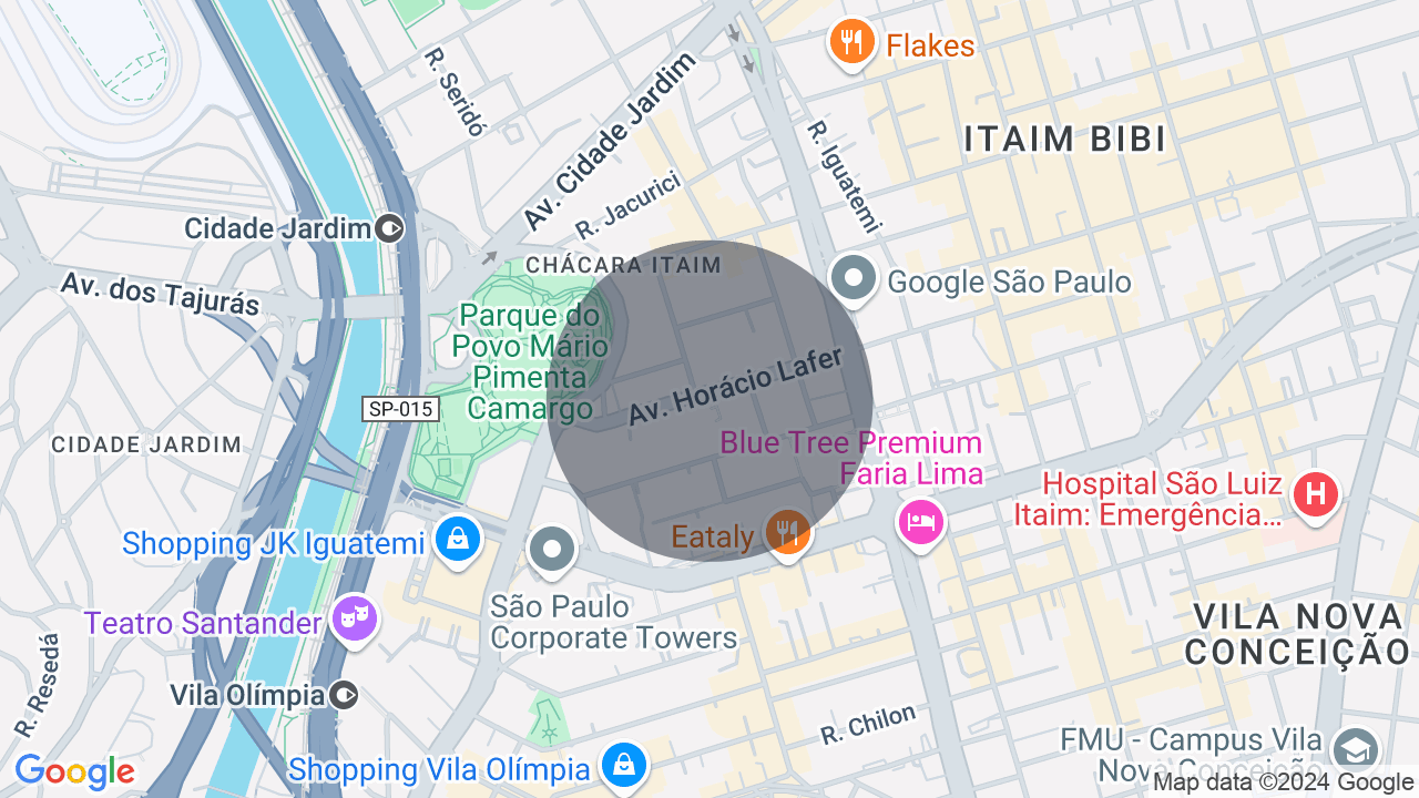 Mapa da localização — Itaim Bibi, São Paulo