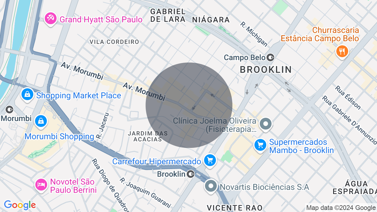 Mapa da localização — Santo Amaro, São Paulo