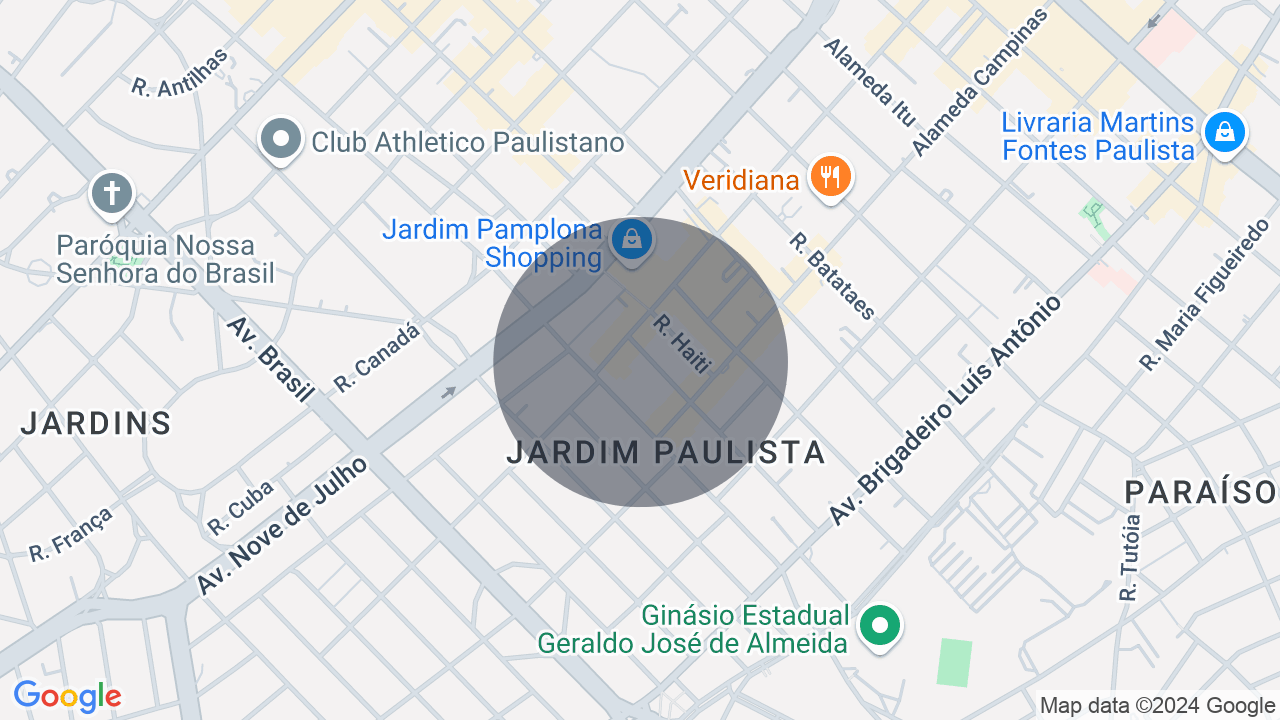 Mapa da localização — Jardim Paulista, São Paulo