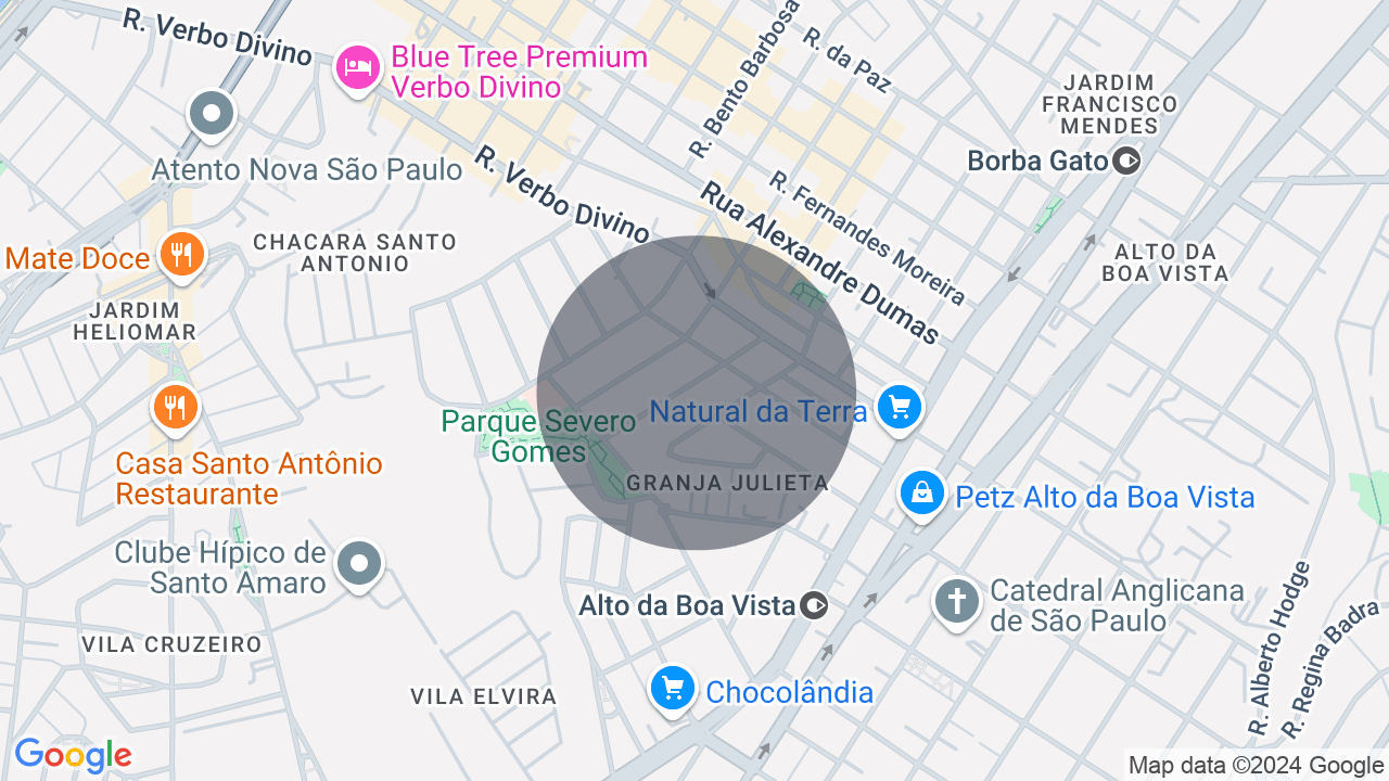 Mapa da localização — Granja Julieta, São Paulo
