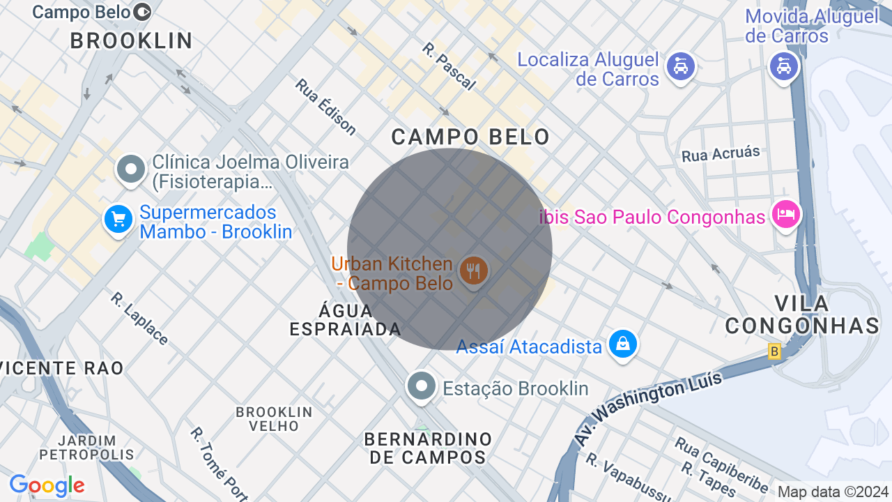 Mapa da localização — Campo Belo, São Paulo