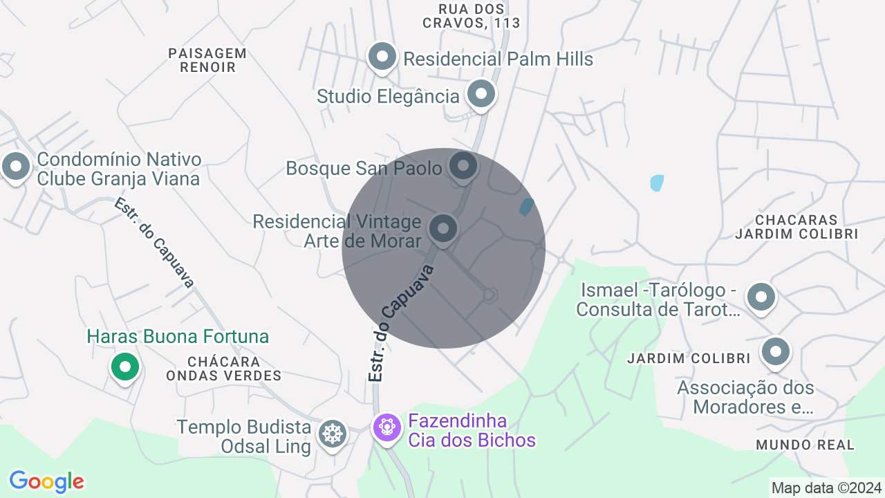 Mapa da localização — Paisagem Renoir, Cotia
