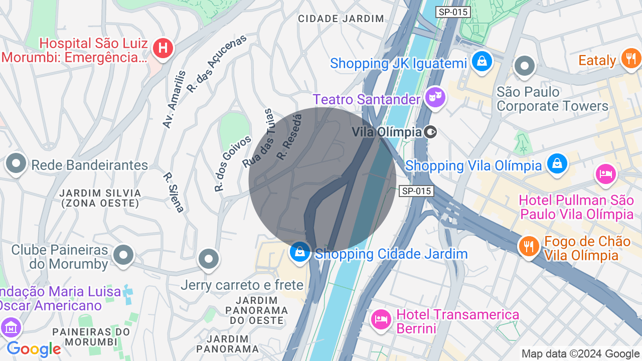 Mapa da localização — Cidade Jardim, São Paulo