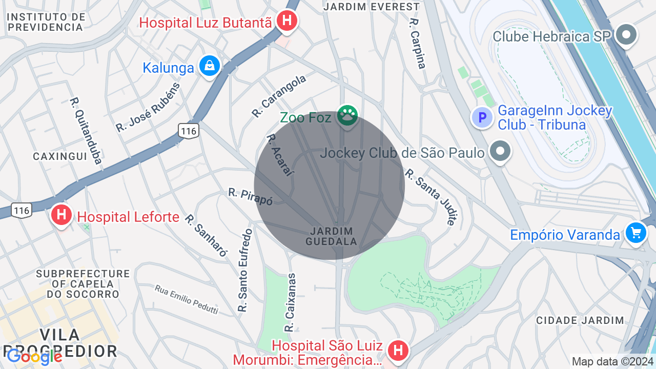 Mapa da localização — Jardim Guedala, São Paulo