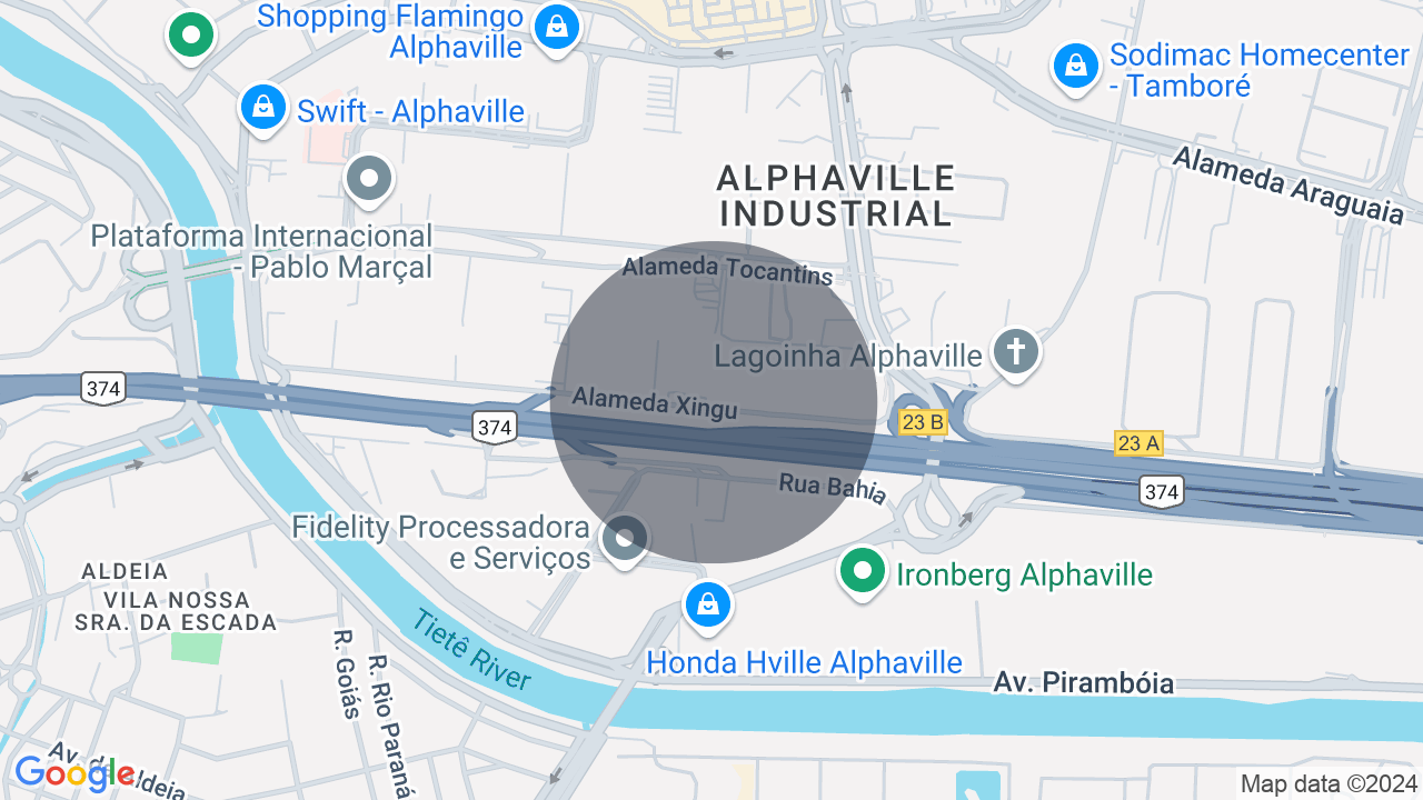 Mapa da localização — Alphaville Industrial, Barueri