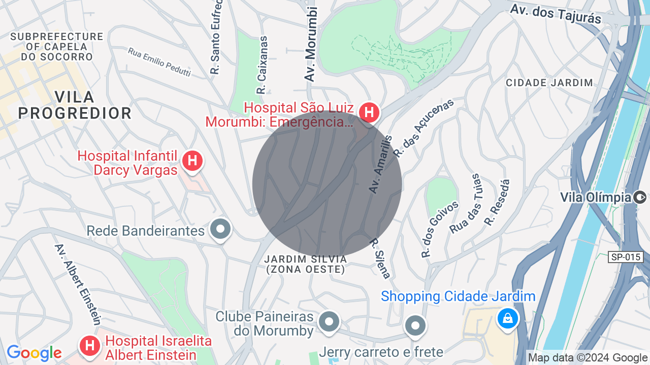 Mapa da localização — Jardim Guedala, São Paulo