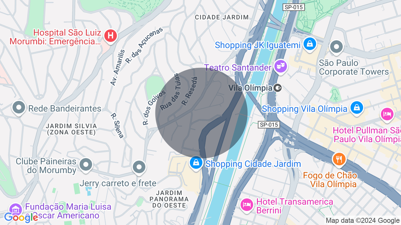 Mapa da localização — Cidade Jardim, São Paulo