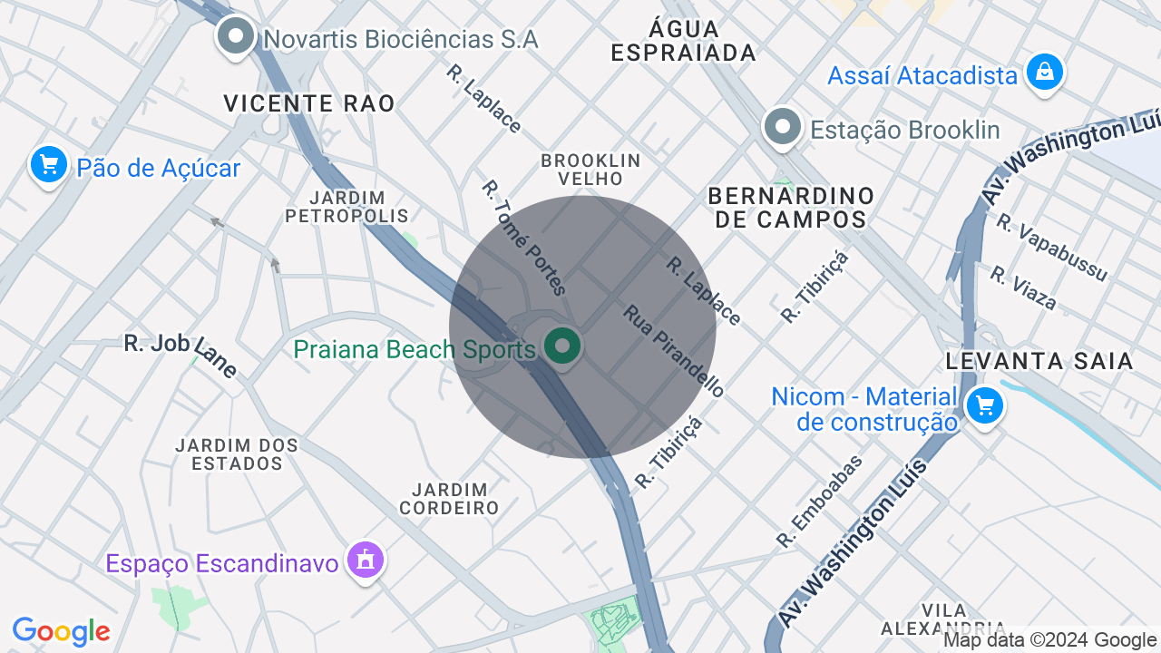 Mapa da localização — Campo Belo, São Paulo