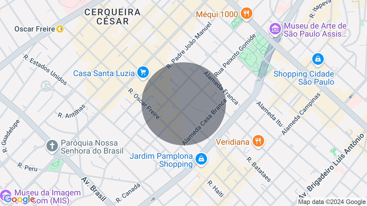Mapa da localização — Jardim Paulista, São Paulo