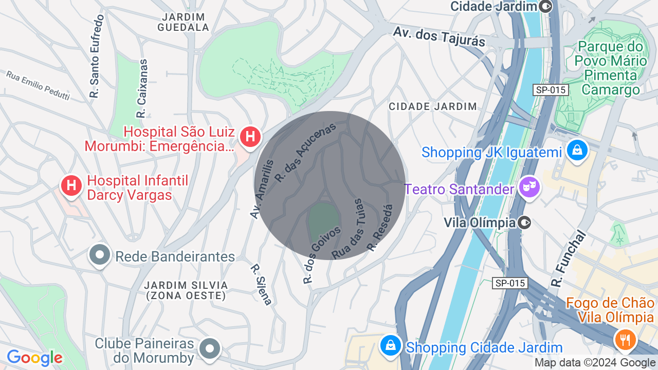 Mapa da localização — Cidade Jardim, São Paulo