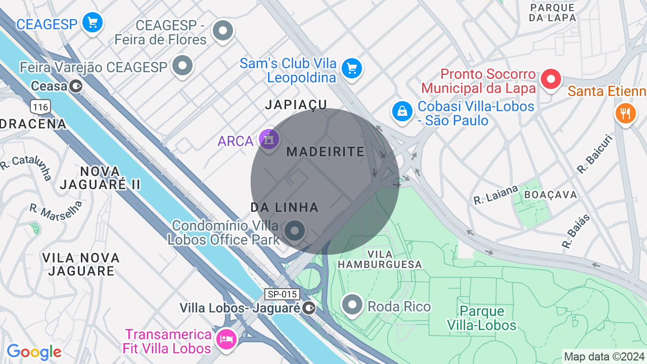 Mapa da localização — Vila Leopoldina, São Paulo