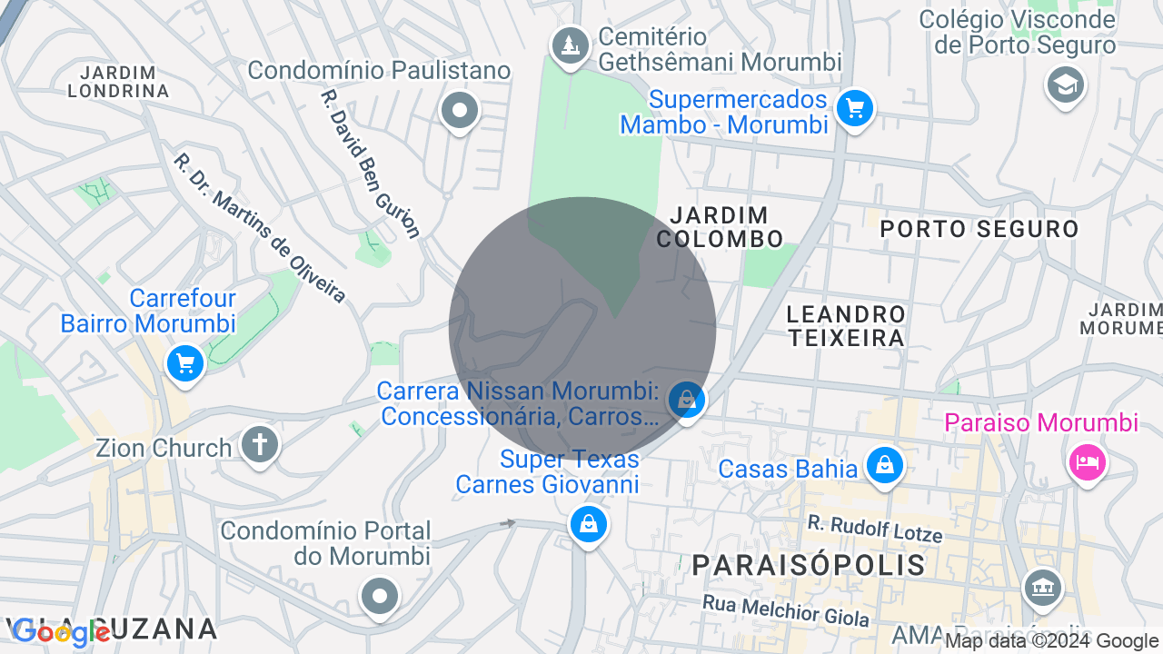 Mapa da localização — Vila Suzana, São Paulo