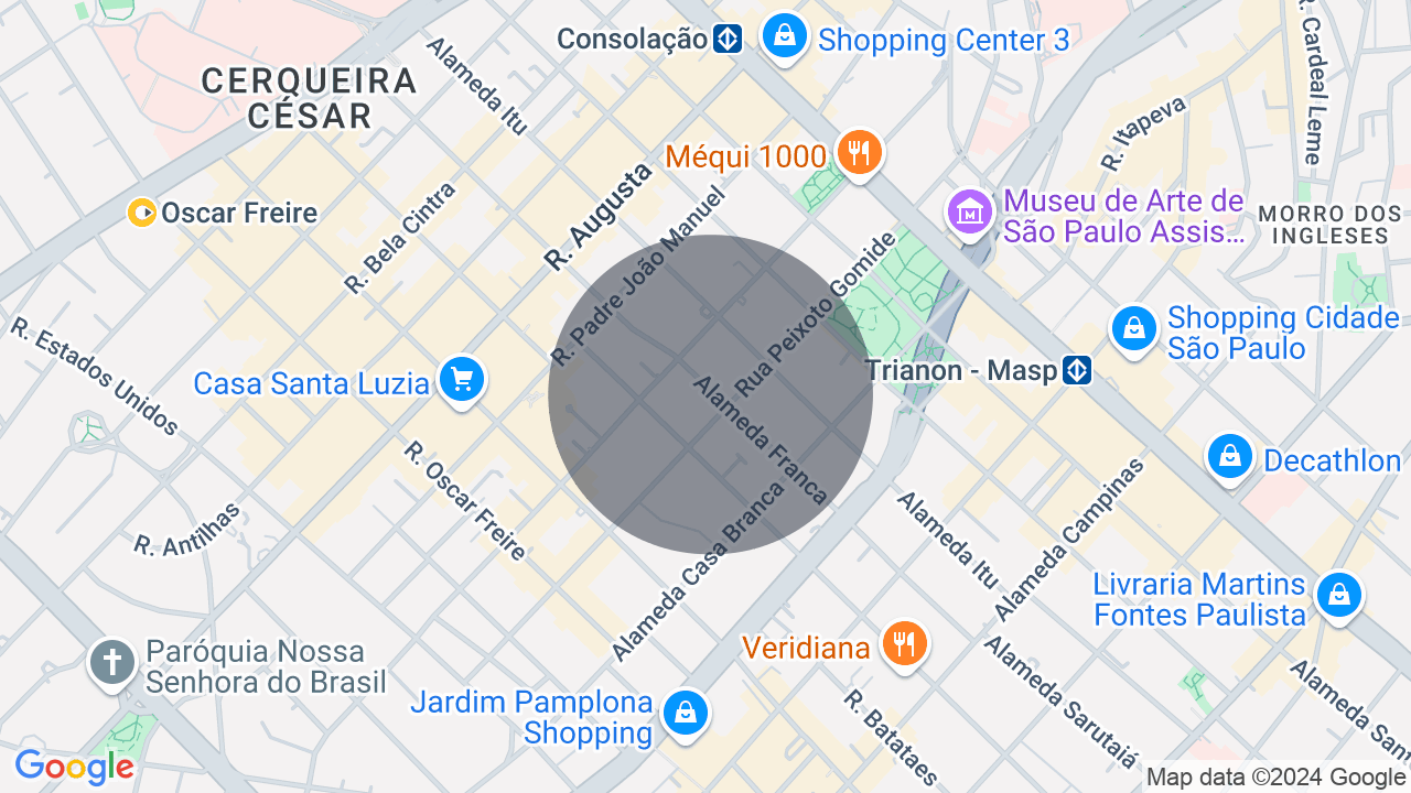 Mapa da localização — Jardim Paulista, São Paulo