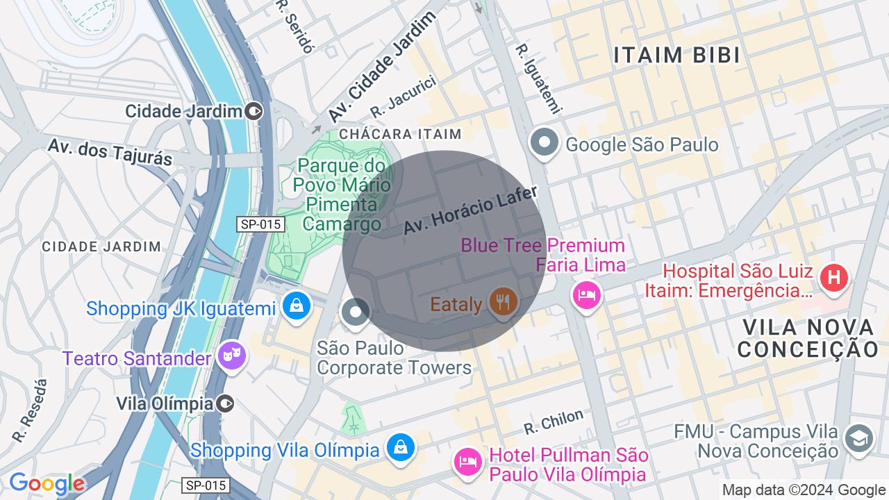 Mapa da localização — Itaim Bibi, São Paulo